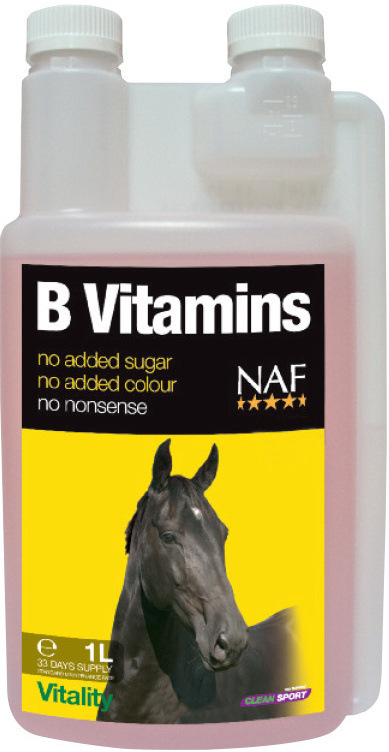 B vitamíny pre sústredenosť a vitalitu koní NAF 1l