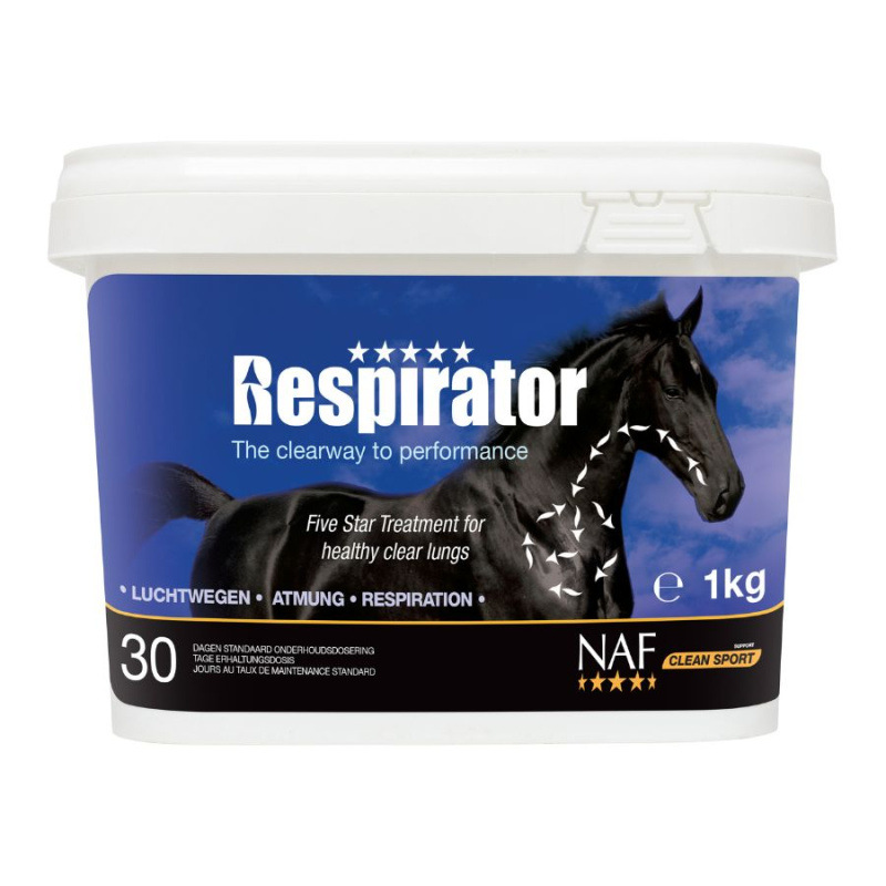 NAF Respirator powder –podpora dýchacieho systému koní 1 kg