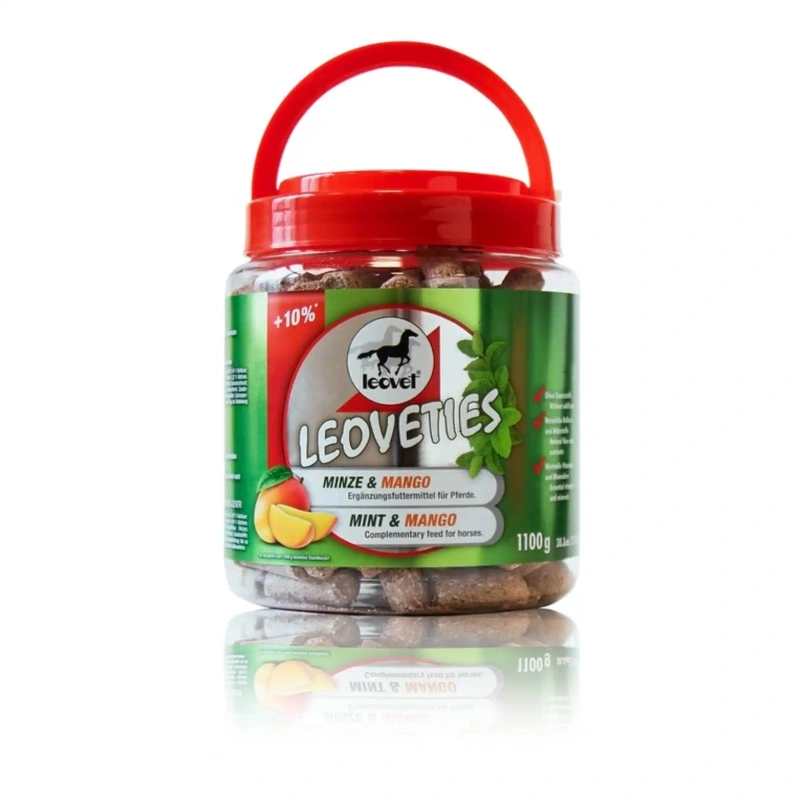 Pamlsky pre kone s mätou a mangom LEOVETIES 1,1 kg