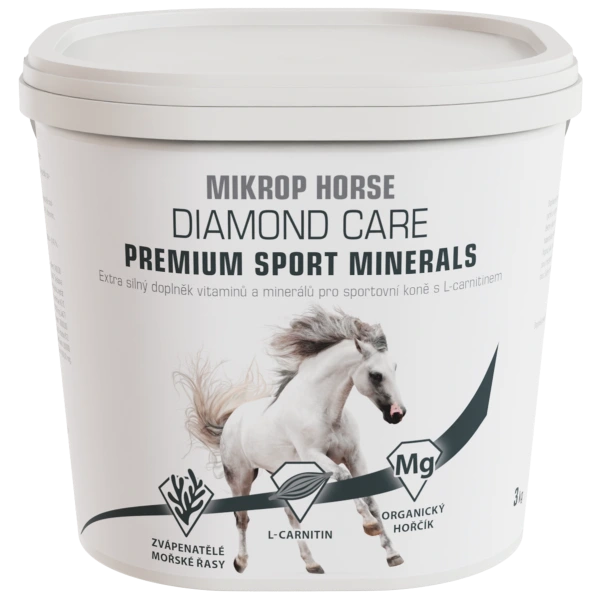MIKROP® Horse Diamond Care Premium Sport Minerals s L-karnitínom 3 kg